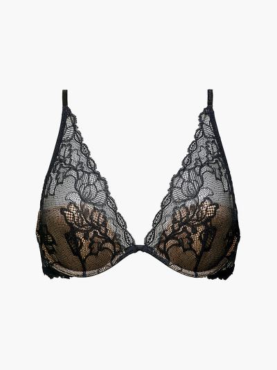Calvin Klein Underwear HU002958 | Calvin Klein Seductive Comfort Plunge Női Melltartó Fekete